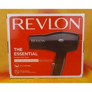 Revlon Essential Compact Hair Dryer 1875W Ultra Lightweight Precise Styling
